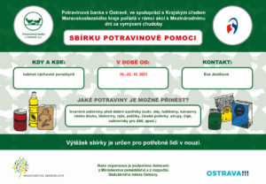 SPŠS Ostrava potravinová sbírka 2021