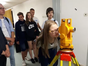 Geodeti SPŠS Ostrava na VŠB