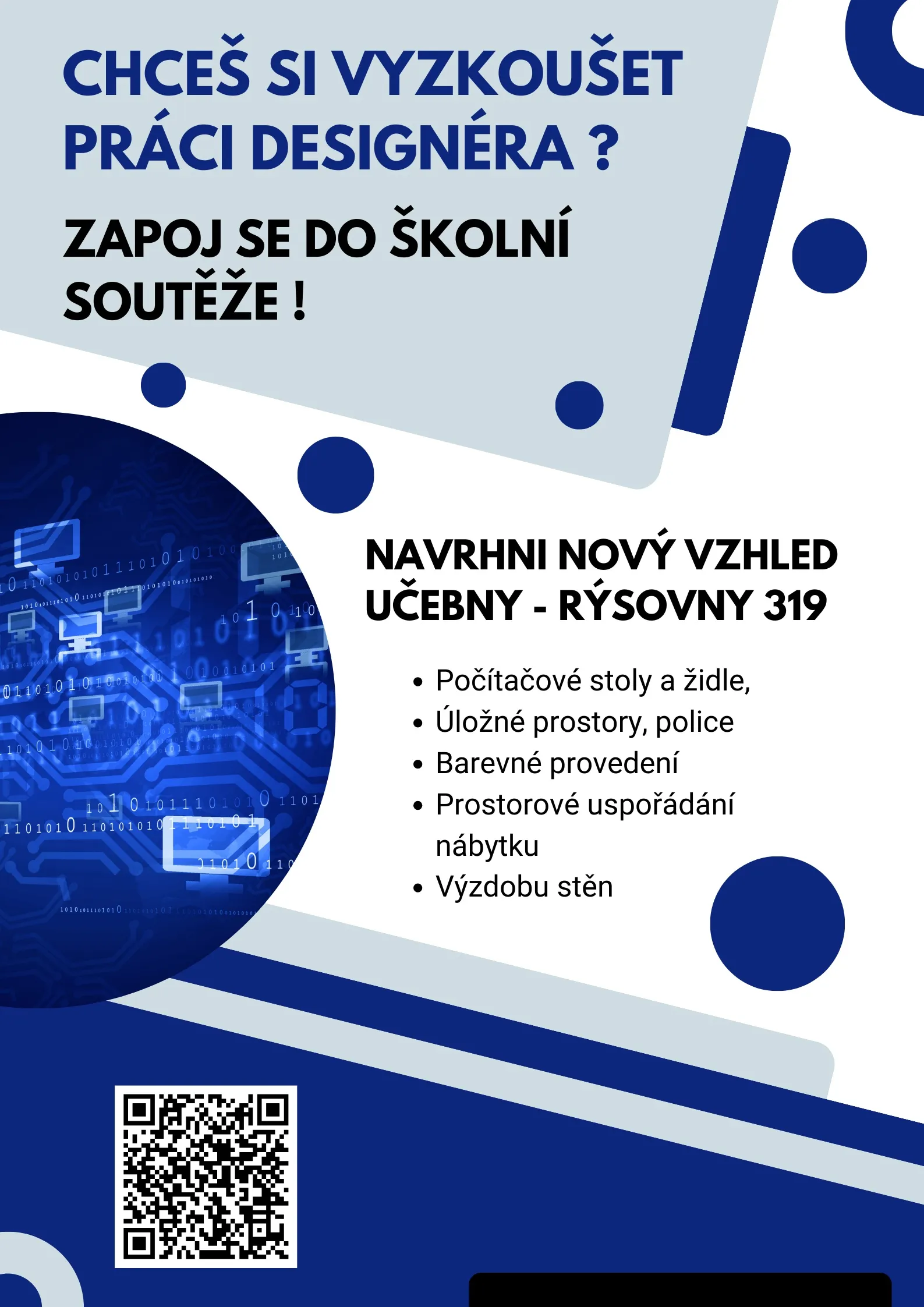 Plakát soutěže Nová učebna