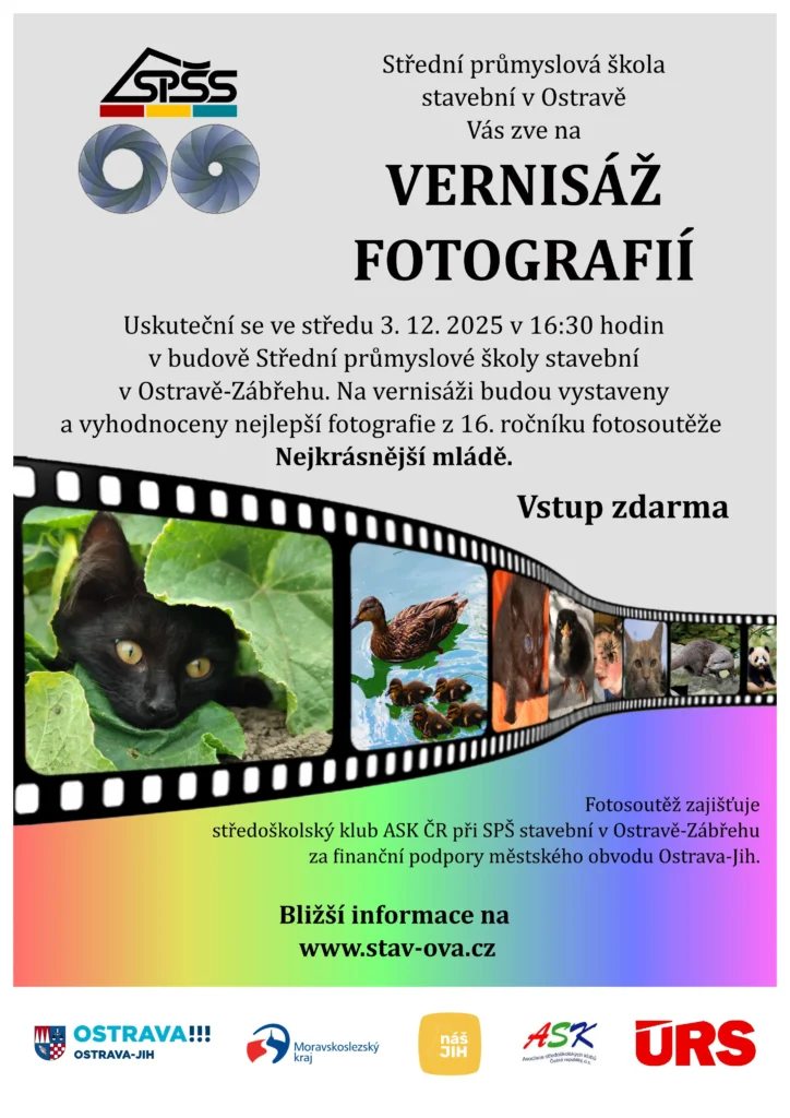 Plakát vernisáže fotosoutěže 2025